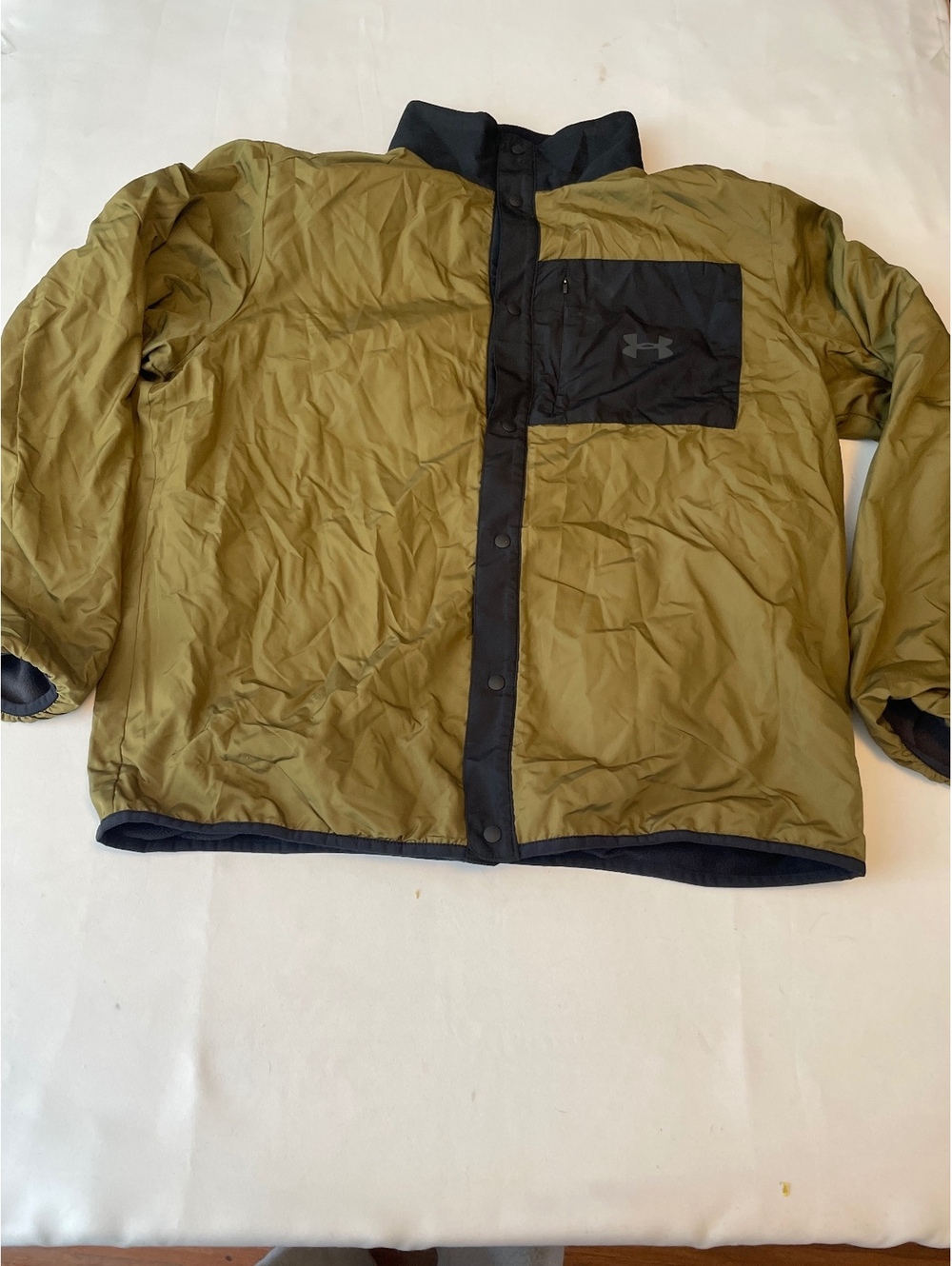 Under Armour Men's Olive Green and Black Polartec Jacket
